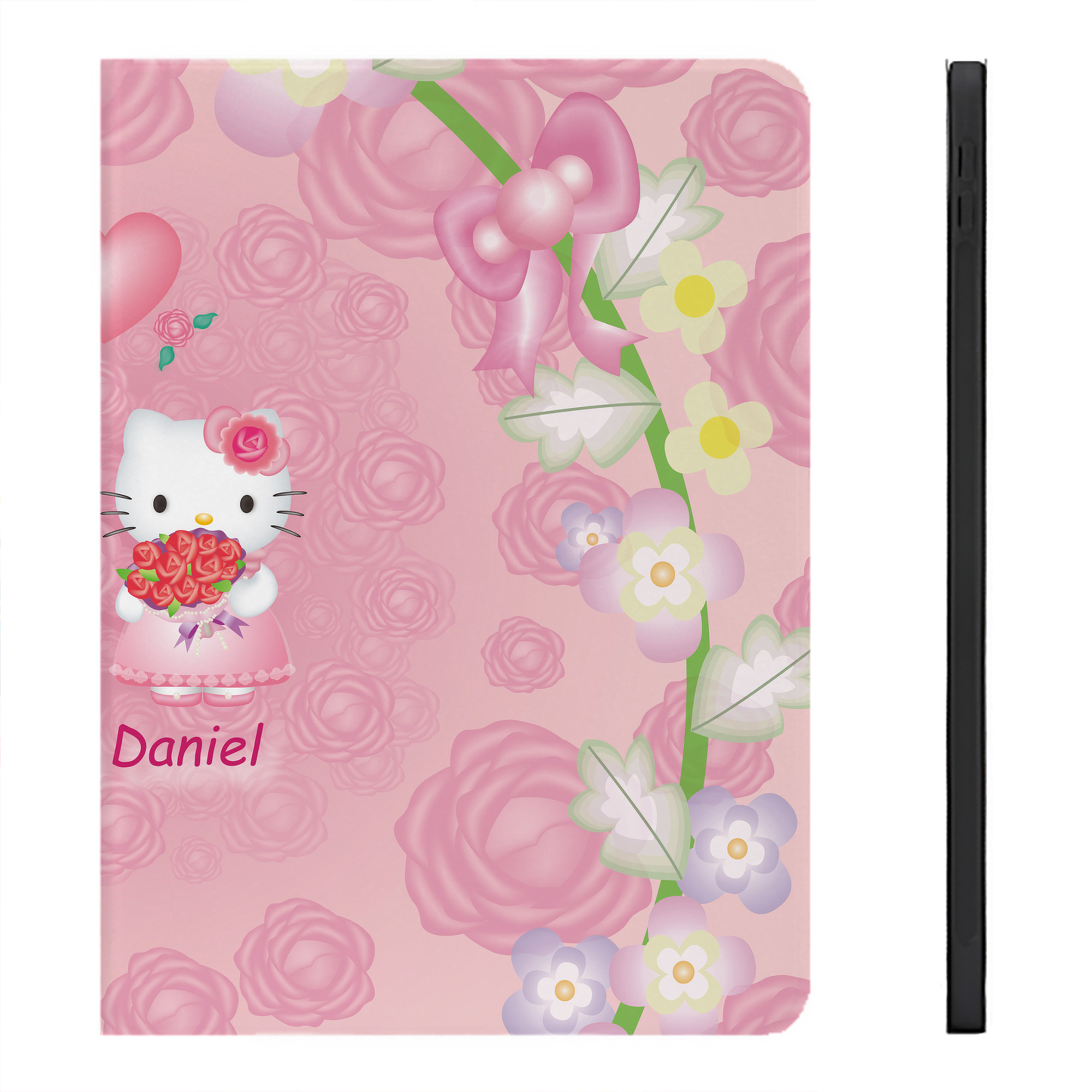 （画像用） Hello Kitty ハローキティ IPadケース ペンホルダー付き ブックスタイルデザイン